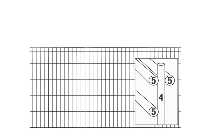 Wire mesh fence MICHL