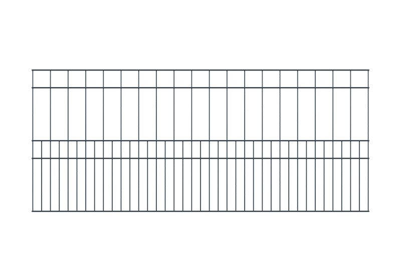 Doppelstabgitterzaun MILO 1008 RAL7016